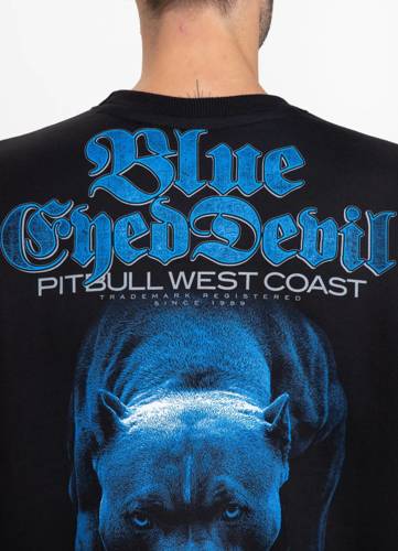 Bluza męska Pit Bull West Coast Crewneck B.E.D. 21 Czarna - 111020900