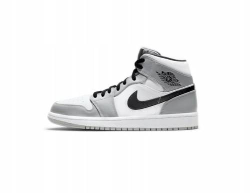 Buty męskie Air Jordan 1 Mid Light Smoke Grey - 554724-092