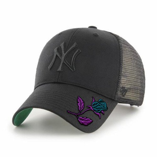 Czapka z daszkiem 47 Brand MLB NY New York Yankees Trucker B-BRANS17CTP-BKB + Custom Róża