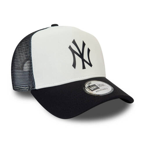 Czapka z daszkiem New Era 9FORTY MLB NY New York Yankees Team Colour White A-Frame Trucker - 12380796