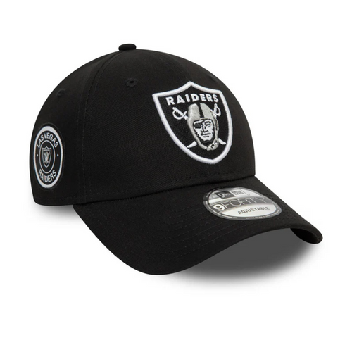 Czapka z daszkiem New Era 9FORTY NFL Las Vegas Raiders Side Patch Black - 60509699