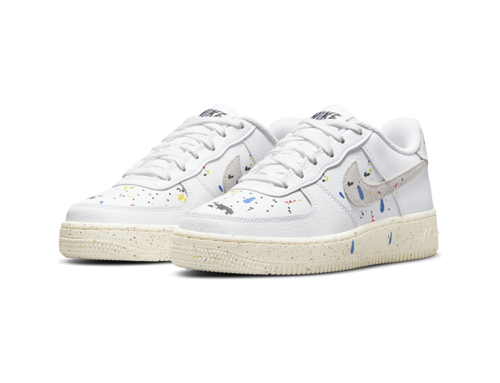 Damskie Buty sportowe Nike Air Force 1 LOW LV8 3 GS białe - DJ2598-100