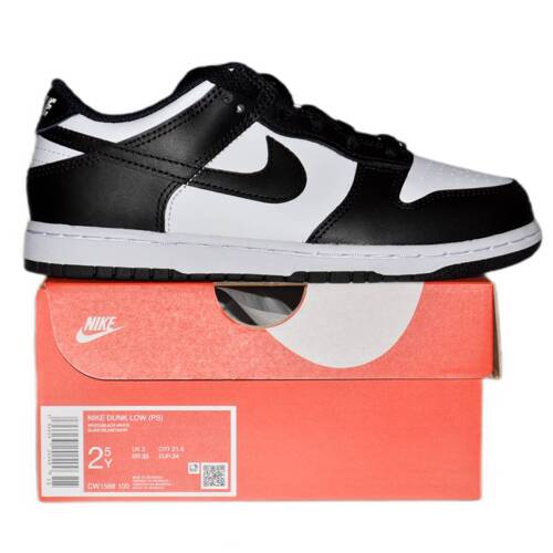 Dziecięce Buty sportowe Nike Dunk LOW RETRO Panda (PS) - CW1588-100