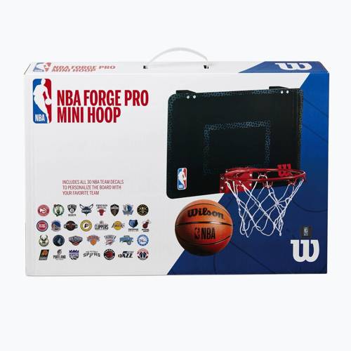 Mini tablica Wilson NBA do koszykówki Forge Team Hoop czarna + piłka - WTBA3001FRGNBA