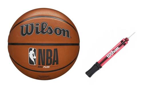 Piłka do koszykówki Wilson NBA DRV Plus Outdoor - WTB9200XB + Pompka