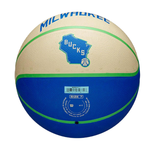 Piłka do koszykówki Wilson NBA Milwaukee Bucks Team City Icon - WZ4024217XB