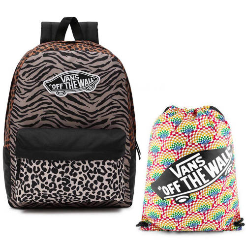 Plecak Szkolny Vans Realm Backpack Animal Patterns + worek Benched Bag