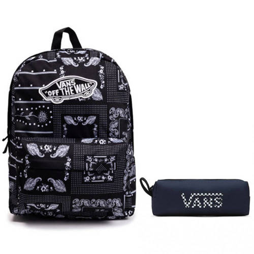 Plecak młodzieżowy Vans Realm Backpack Mix of Patterns + Saszetka Piórnik