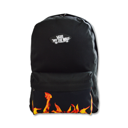 Plecak szkolny Vans New Skool Backpack Black Fire - VN0002TLY231