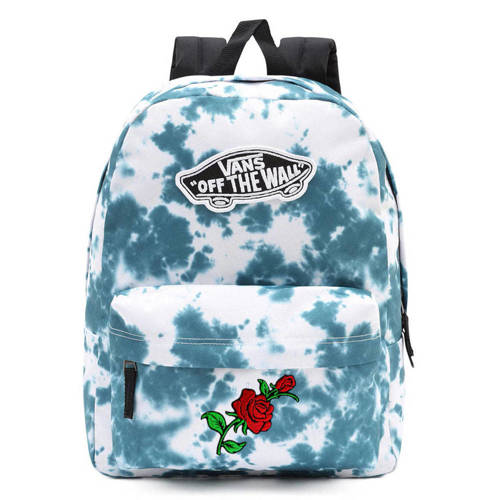 Plecak szkolny młodzieżowy Vans Realm Backpack tie dye Custom rose róża