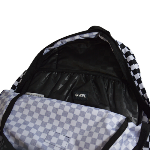 Plecak szkolny sportowy Vans Old Skool Check Backpack Kratka White/Black - VN000H4XY281