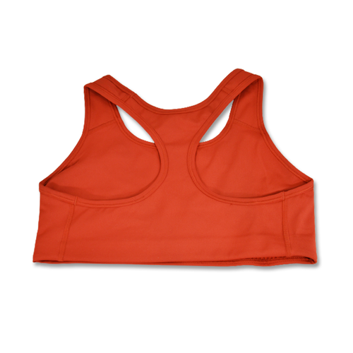 Stanik sportowy Nike Swoosh Pro-padded Bra Wmns Cinnabar/White - BV3630-624