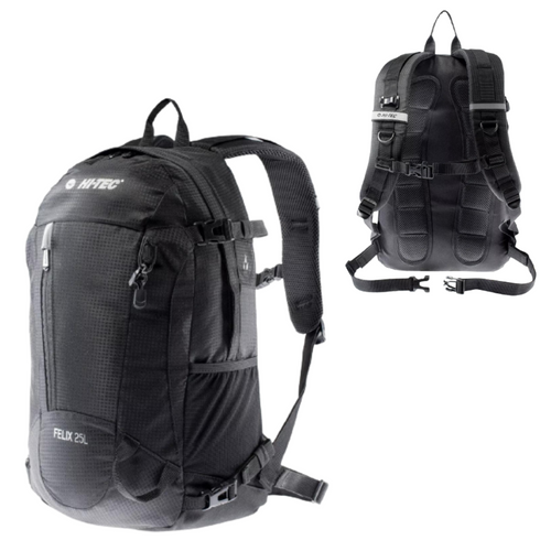 Turystyczny Plecak trekkingowy HI-TEC FELIX II 25L czarny - FT320.05