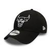 Czapka z daszkiem New Era 9FORTY Chicago Bulls NBA Outline Czarna - 12292586