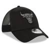 Czapka z daszkiem New Era 9FORTY NBA Chicago Bulls Tonal Black A-Frame Trucker - 12523913