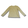 Koszulka z długim rękawem Wood Wood Kim Off-white/yellow stripes - 10235409-2323-Stripes