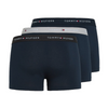 Męskie bokserki majtki 3 pack Tommy Hilfiger 3P WB Trunk - UM0UM02763-OXN