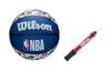 Piłka do koszykówki Wilson NBA All Teams Outdoor - WTB1301XBNBA + Pompka