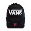 Plecak szkolny Vans New Skool 18 l czarny VN000628BLK1 + Custom Róża Duża