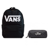 Plecak szkolny Vans New Skool 18 l czarny VN000628BLK1 + Piórnik Vans OTW Pencil Pouch