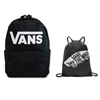 Plecak szkolny Vans New Skool 18 l czarny VN000628BLK1 + Worek Benched Bag