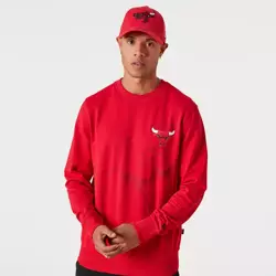 New Era NBA Chicago Bulls Washed Graphic Crewneck - 13083867