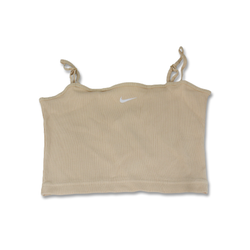 Nike Essential Rib Crop Top Wmns Sanddrift/White - DM6737-126