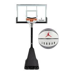 Set to Basketball Portable Stand OneTeam + Air Jordan Ultimate 8P Ball