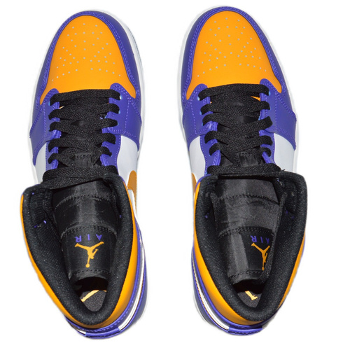 Air Jordan 1 MID Men's Shoes Los Angeles Lakers - DQ8426-517