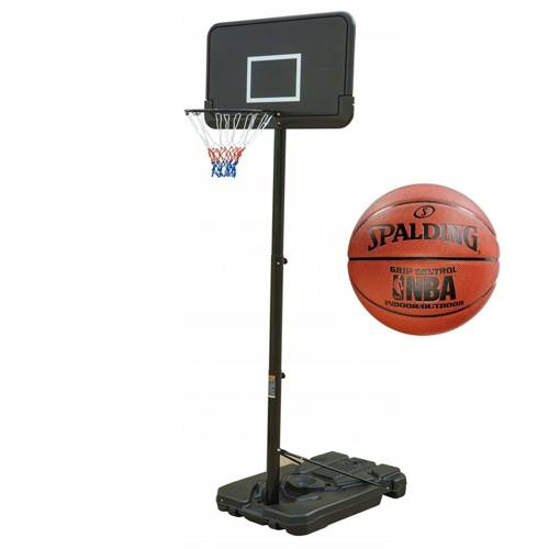 Basketbalový set Black 305 cm + Spalding NBA Grip Control 