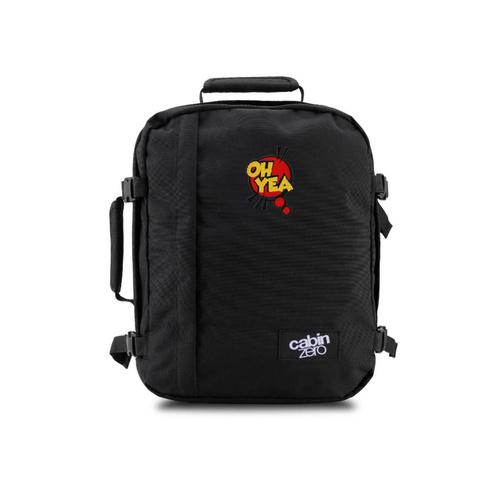 CabinZero Classic 2w1 28L Backpack black + Custom Oh Yea 