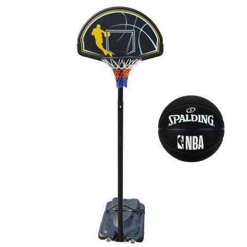 Portable Basketball stand MASTER Street 305 + Spalding NBA Basketball	