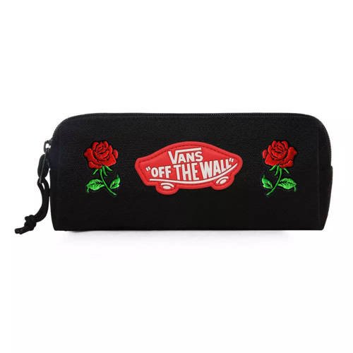 Vans OTW Pencil Pouch Black - VN0A3HMQA2T Custom Roses