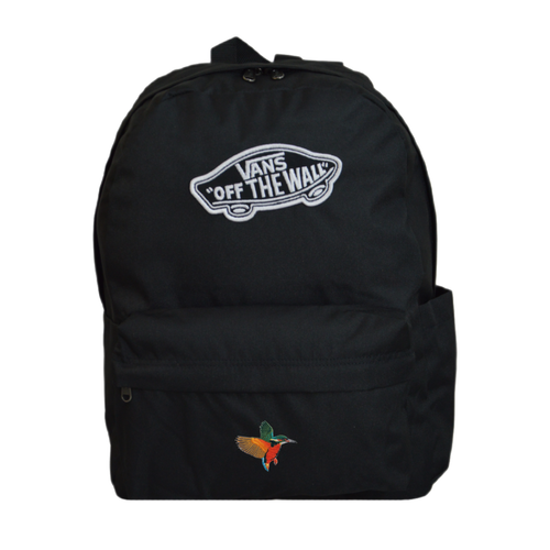 Vans Old Skool Classic Backpack Black VN000H4YBLK1 + Custom Bird Orange