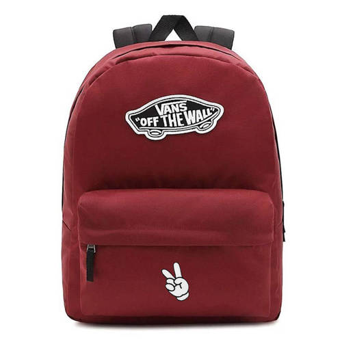 Vans Realm Backpack Red Batoh - VN0A3UI6J511 Custom Emoji 