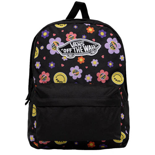 Vans Realm Radically Happy Black/Dubarry backpack - VN0A3UI6BDB + Pencil Pouch